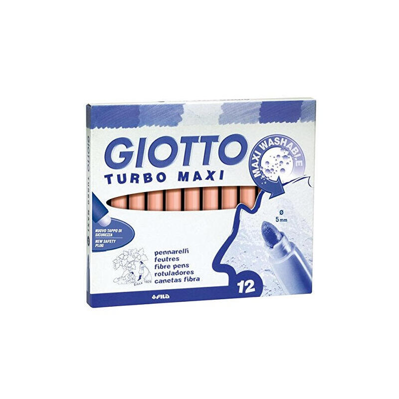 Giotto Rotuladores Turbo Maxi Rosa Carne Estuche De 12