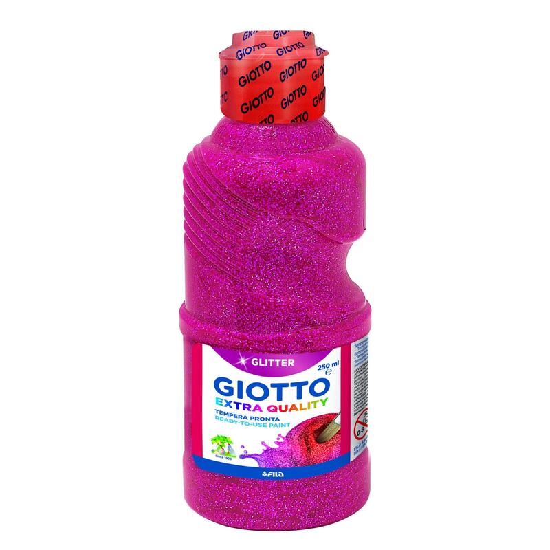 Giotto Témpera Glitter Magenta Botella 250 Ml