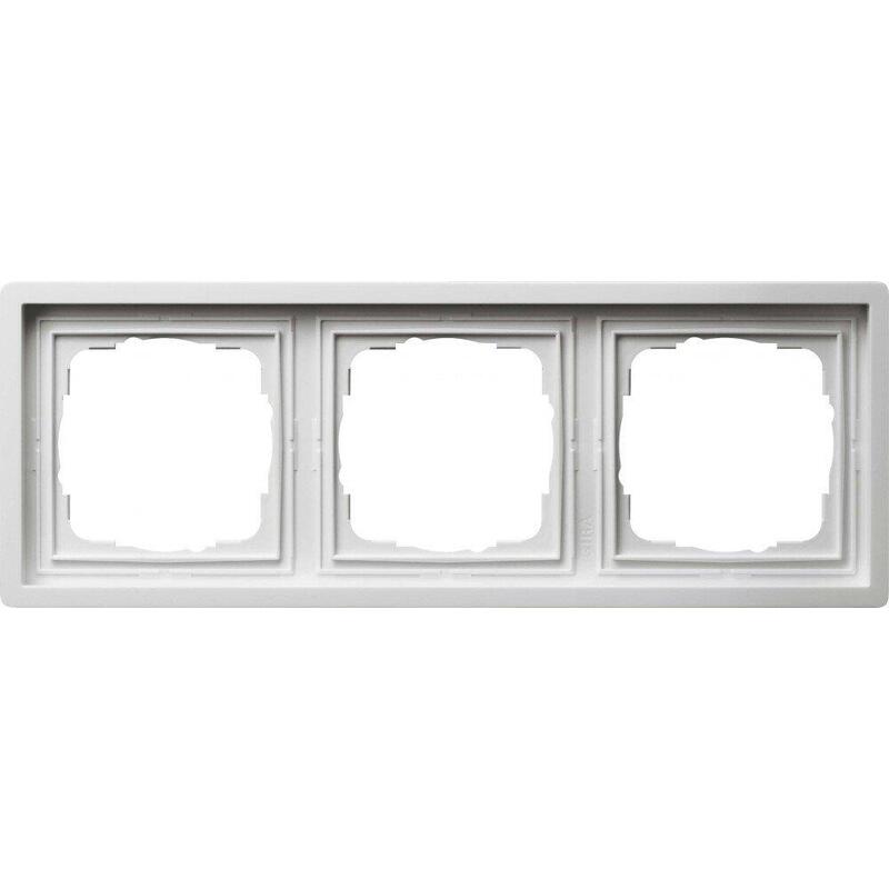 Gira 0213112 Marco 3f Blanco Puro Superficie Interruptor