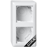 Gira 106203 Ap-Gehäuse 2f + Rahmen Standard 55 Reinweiss