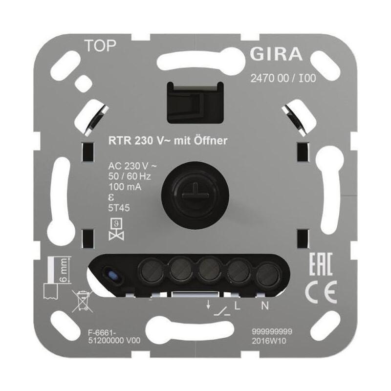 Gira 247000 Einsatz Raumtemperaturregler 230v 1ö