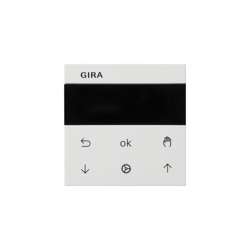 Gira S3000 Jalousie- Und Schaltuhr Display System 55 Reinweiss Glänzend