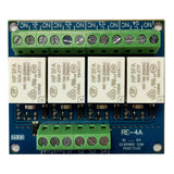 Gl-Seguridad Re-4a24 Modulo 4 Relés. Alimentación A 24v