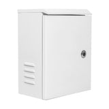 Global Baculo-Caja-Sh-41-Blanco Distribution Box. Caja De Acero 300x400x180 Para Báculos De 3.5m Y 4.5m. Color Blanco