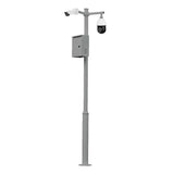 Global Kit-Baculo-45-Gris Báculo Desmontable De 4,5m De Altura En Acero Galvanizado De Color Gris Con Soporte Para Cámara Y Speed Dome