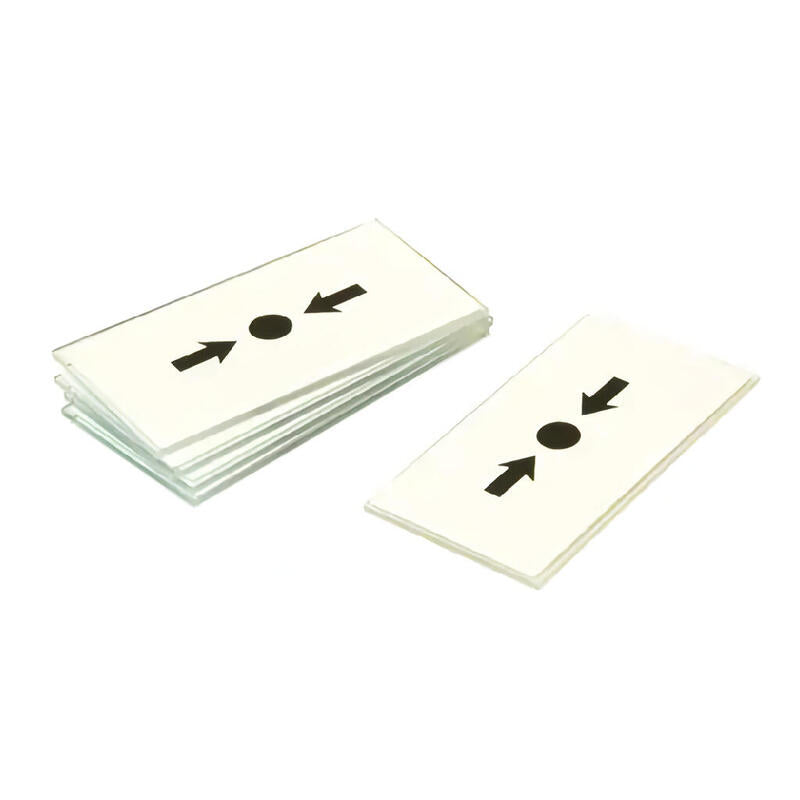 Globalty 515.001.119 Sus758 - Cristal De Recambio Para Pulsadores De Las Series Mcp Y Cp. Pack 5u.