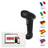 Globbaltec Scanner Codigos Barras 1d Fast Speed 1500 Dpi Usb Con Soporte