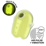 Satisfyer - Glowing Ghost Air Pulse & Vibrador Amarillo