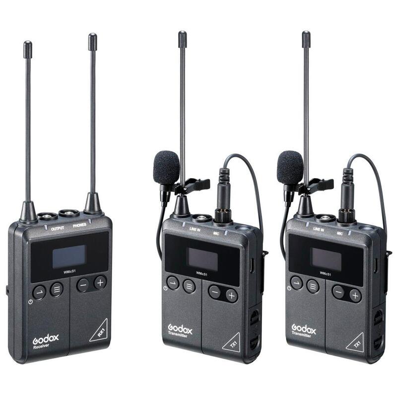 Godox Wmics1 Kit 2 Uhf Sistema Inalámbrico Lavalier