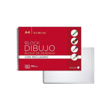 Golden Cuaderno De Dibujo Espiral A4 20 Hojas Con Recuadro Interior - Papel De 100gr