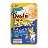 Golosina Para Gatos Inaba Cat Dashi Delights Copos Delicados Pollo Con Atún  40g