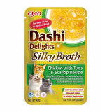 Golosina Para Gatos Inaba Cat Dashi Delights Silky Broth Pollo Con Atún & Vieira  40g