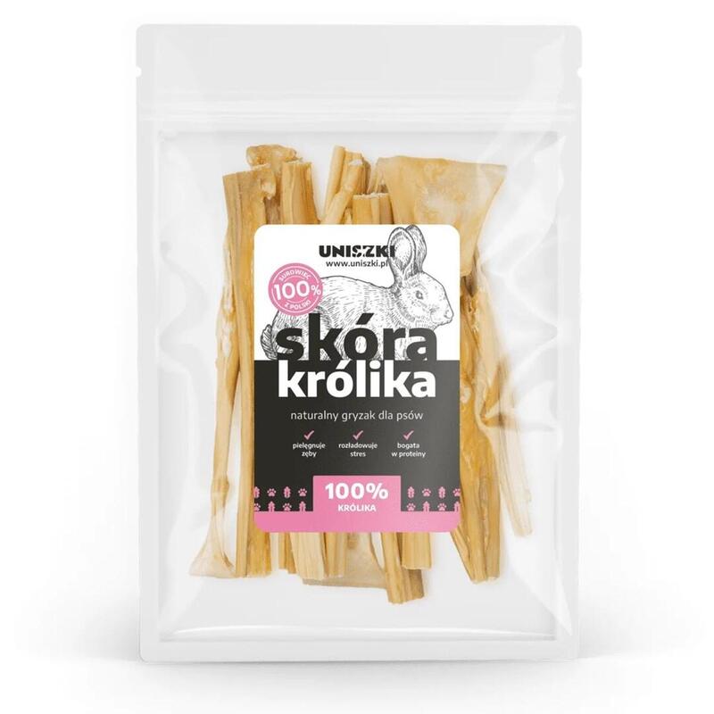 Golosina Para Perros Uniszki Piel De Conejo 100g