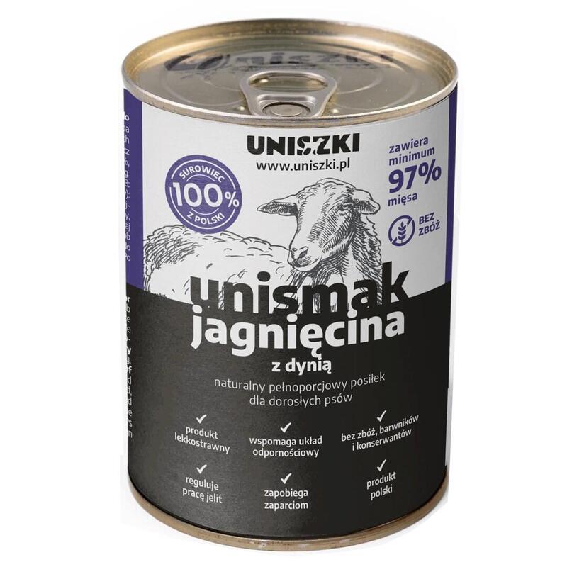 Golosina Para Perros Uniszki Unismak Cordero Con Calabaza 410 G