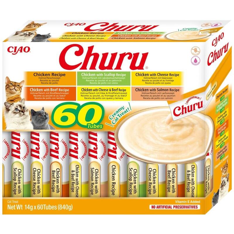 Goma Para Gatos Inaba Churu Variety Box Chicken  60 X 14g
