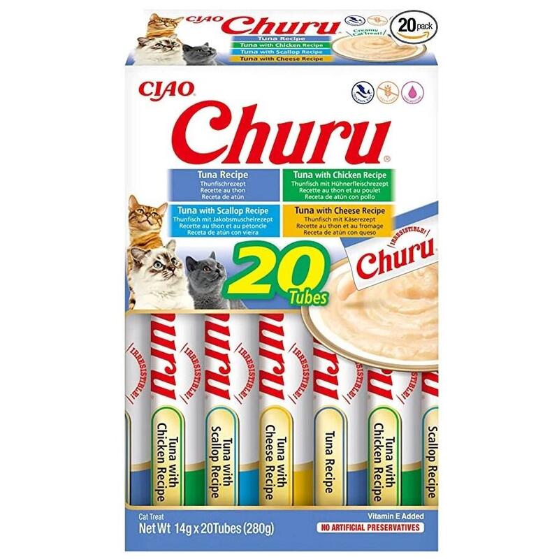 Goma Para Gatos Inaba Churu Variety Box Tuna  20 X 14g