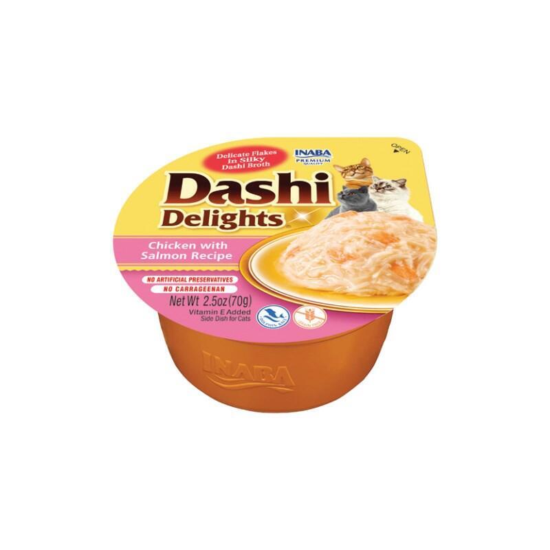 Goma Para Gatos Inaba Dashi Delights Chicken With Salmon In Broth  70g
