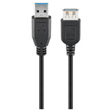 Goobay 5m Usb 3.0 Cable Cable Usb 3.2 Gen 1 (3.1 Gen 1) Usb A Micro-Usb A Negro