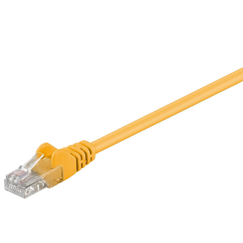 Goobay 95556 Cat 5e Patch Cable, U Utp, Yellow, 1.5 M
