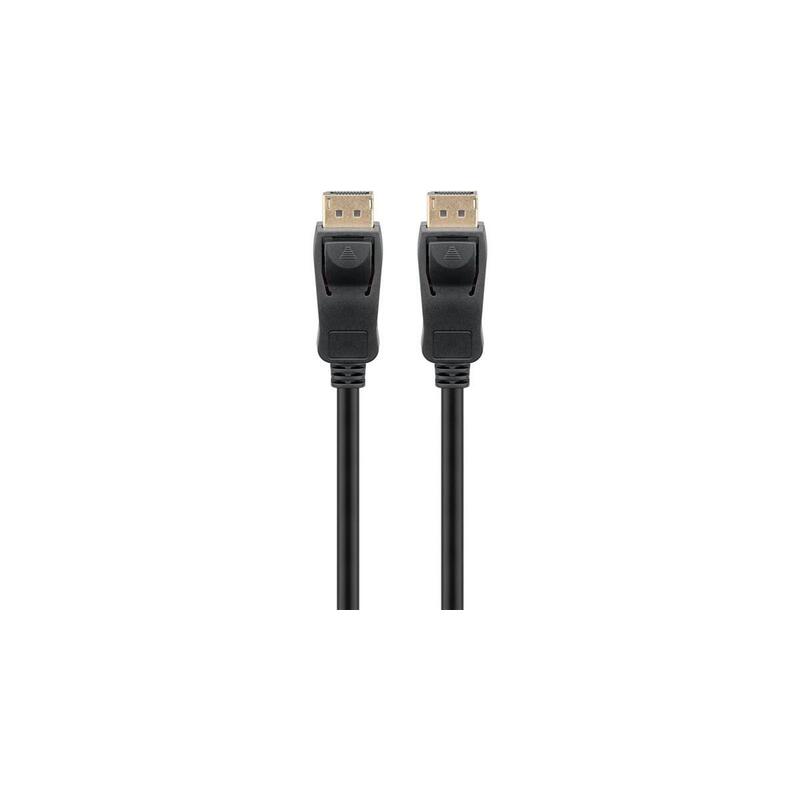 Goobay Cable Displayport 1.4 Stecker > Displayport Stecker (Negro, 1 Meter, 8k) 74777