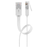 Goobay Cat5e Flat 5-1000 10.0m Cable De Red Plano Blanco 10 Metros Cat.5e U/Utp