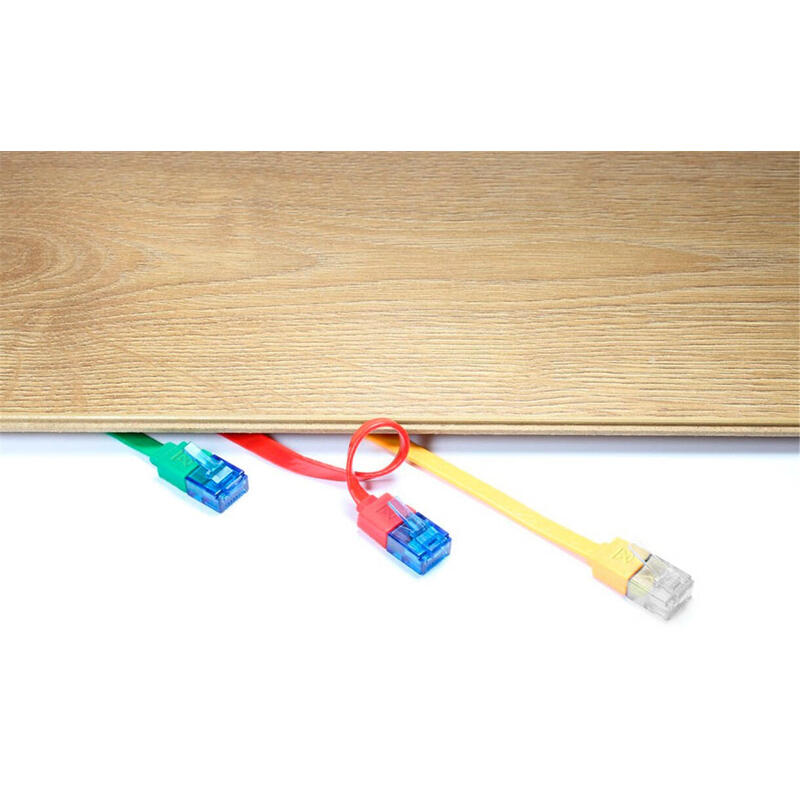 Goobay Cat5e Flat 5-1000 10.0m Cable De Red Plano Blanco 10 Metros Cat.5e U/Utp