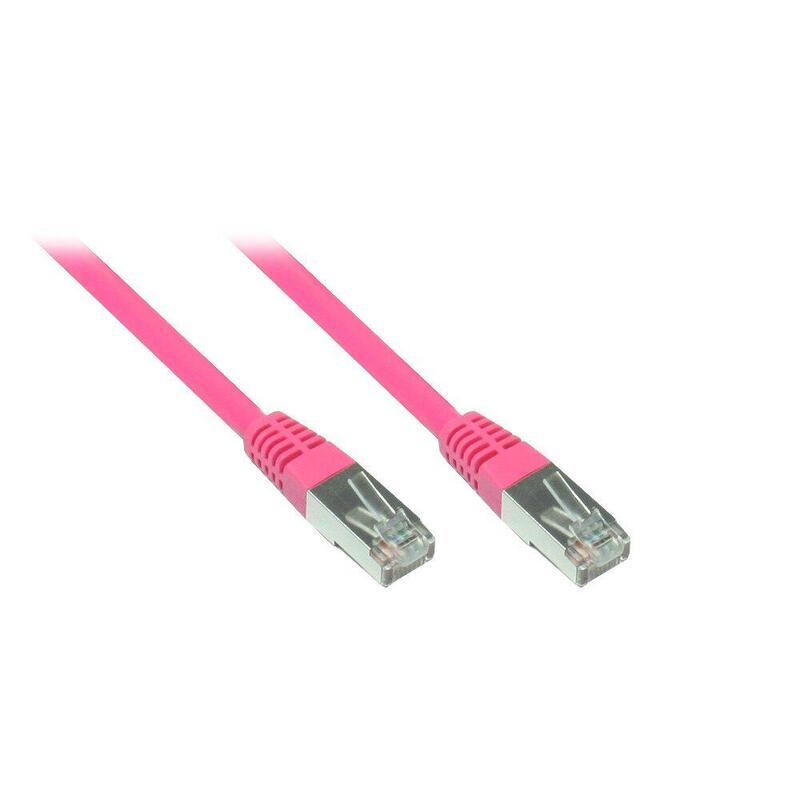 Goodconnections Cable De Red Mit Rastnasenschutz, Cat. 6, S Ftp, Pimf, Pvc, 250mhz, Magenta, 5m,