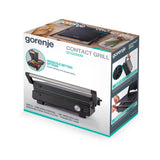 Gorenje Gcg2000m Multifunctional Grill, Removable Non-Stick Plates, Black