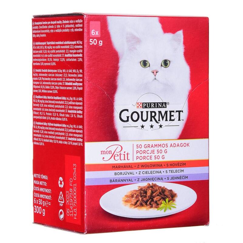 Gourmet Mon Petit Fish Mix - Comida Húmeda Para Gatos - 6 X 50 G