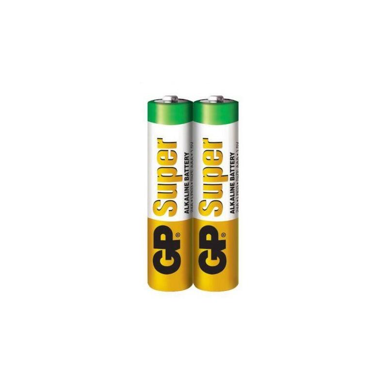 Gp Battery (Lr03) Aaa Zinc Super (2 Batteries / Shrink) 1.5v
