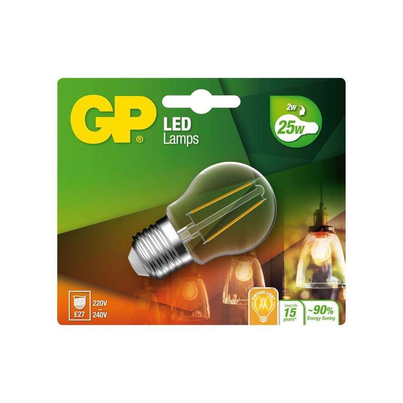 Gp Filamento De Iluminación Mini Globe E27 2w (25w) 250 Lm Gp 078111