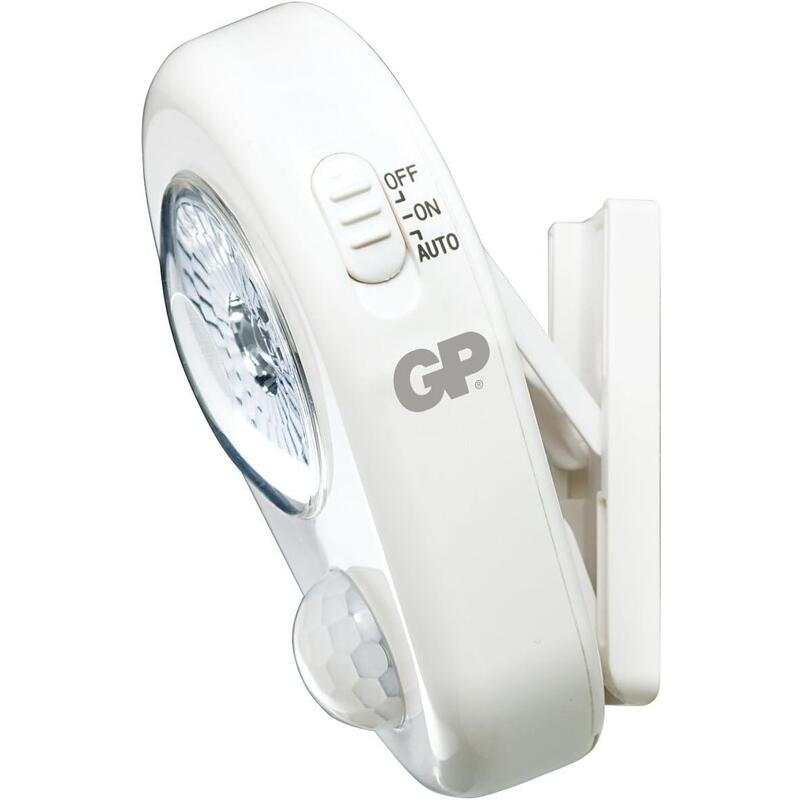 Gp Lighting 053743-Lame1 Iluminación De Conveniencia Blanco Dormitorio Cochera Batería Aa