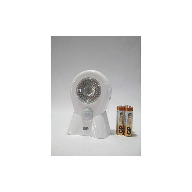 Gp Lighting 053743-Lame1 Iluminación De Conveniencia Blanco Dormitorio Cochera Batería Aa
