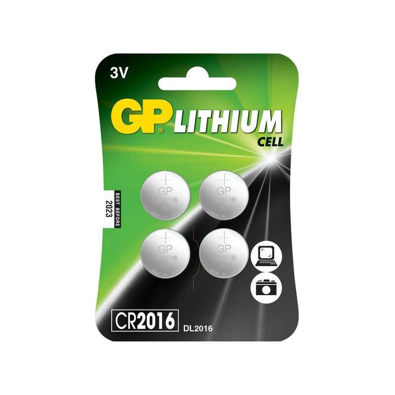 Gp Lithium Button Cell Cr2016 X4 Piezas