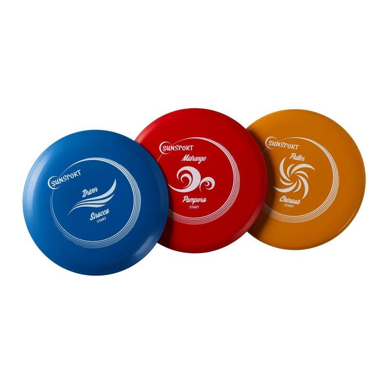 Gra Discgolf Set Start, Putter, Mid Range&Drivet Plastik