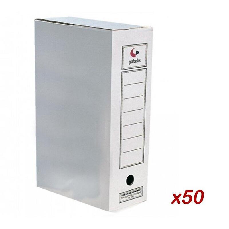 Grafoplas 50 Uds Archivador Definitivo Carton Folio Prolongado