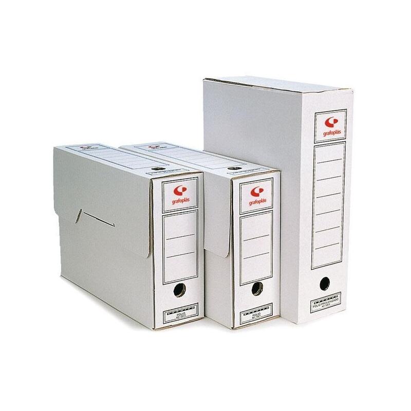 Grafoplas Archivo Definitivo Folio Cartón Fsc Blanco -Pack 10u-