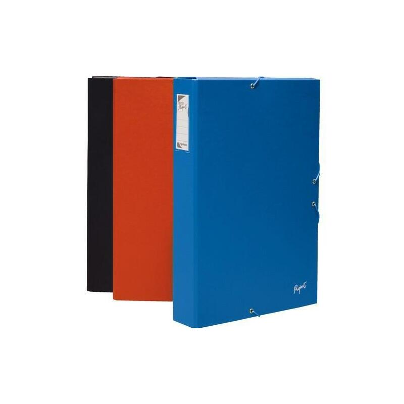Grafoplás Caja De Proyectos Ecoproject Con Gomas Y Solapas Lomo De 3cm Rojo