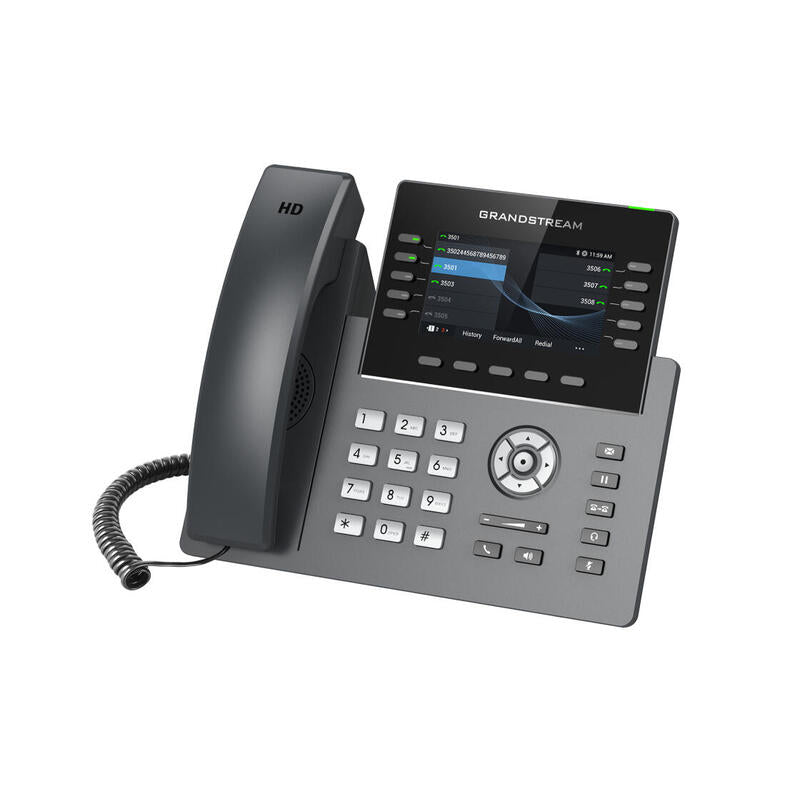 Grandstream Grp2615 [Telefono Voip - 5 Cuentas Sip, Audio Hd, 40 Prog.Tl + 10 Preajustes, 2xlan 1gbps, Wifi, Usb, Bluetooth, Poe]