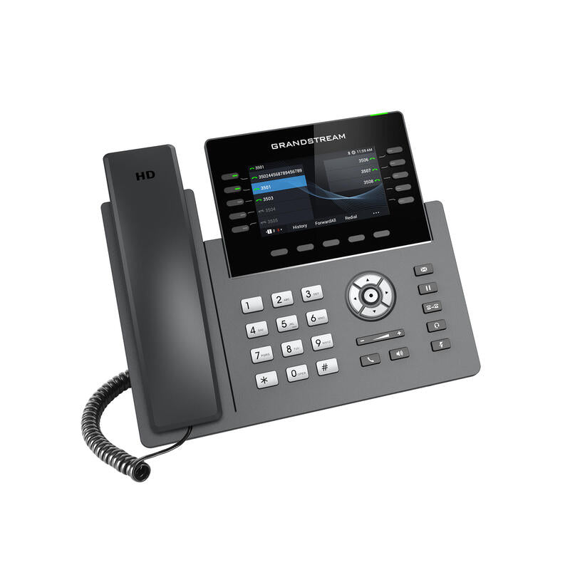 Grandstream Grp2615 [Telefono Voip - 5 Cuentas Sip, Audio Hd, 40 Prog.Tl + 10 Preajustes, 2xlan 1gbps, Wifi, Usb, Bluetooth, Poe]