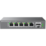Grandstream Gwn7700mp - Switch Multigigabit No Gestionable, 5x 2.5 Gbe, 4x Poe 802.3 Af/At Hasta 30w Por Puerto, Budget