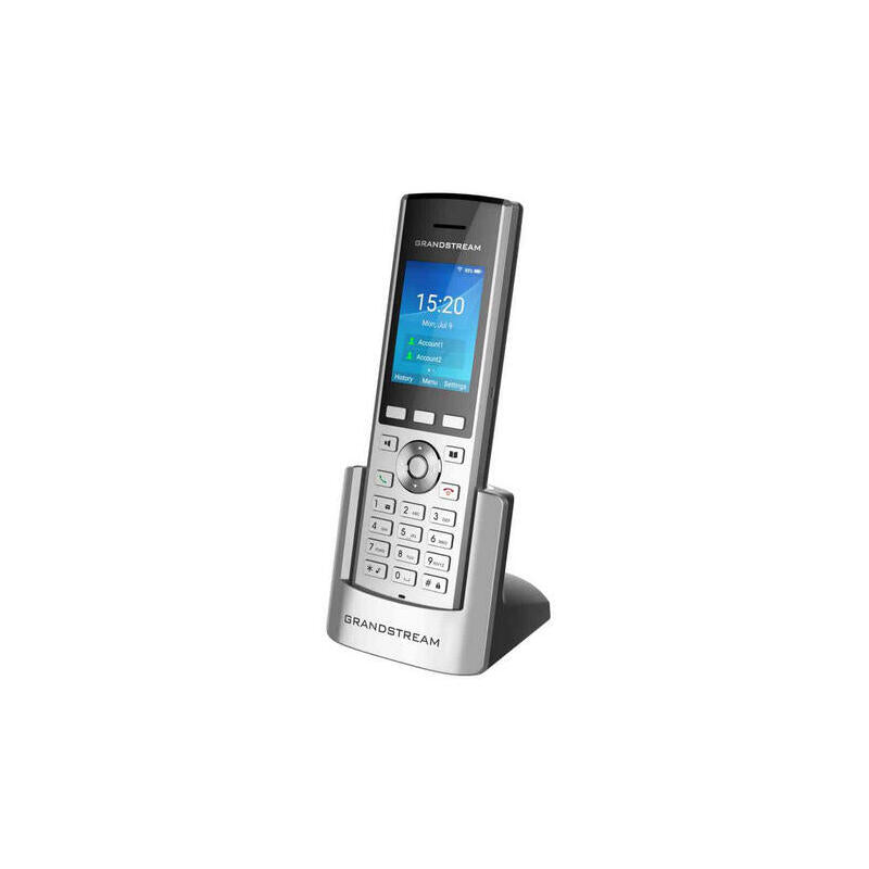 Grandstream Networks Wp820 Teléfono Ip Negro, Plata Terminal Inalámbrico Lcd 2 Líneas Wifi