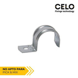 Grapa Para Cable Tubular Ø28 X 28 Mm 928f, Metalizado, Caja 100 Uds