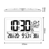 Greenblue Large Lcd Wall Clock Weather Station Gb2