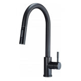 Grifo De Cocina Con Ducha Extraíble Deante Dos Flujos, Negro Lima
