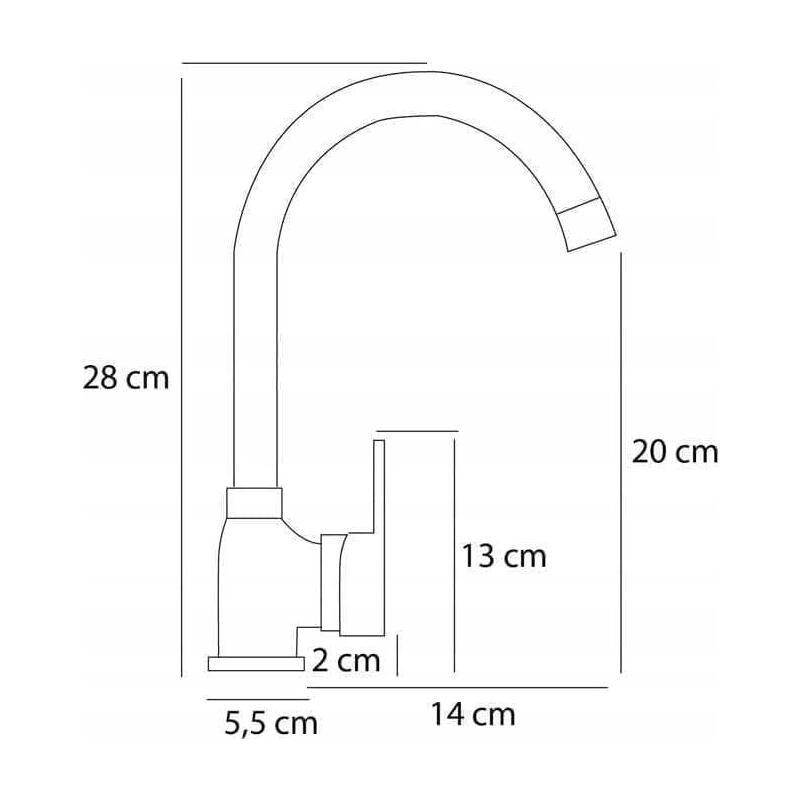 Grifo De Cocina Pyramis Bello Duo 090927538 Gris Cemento