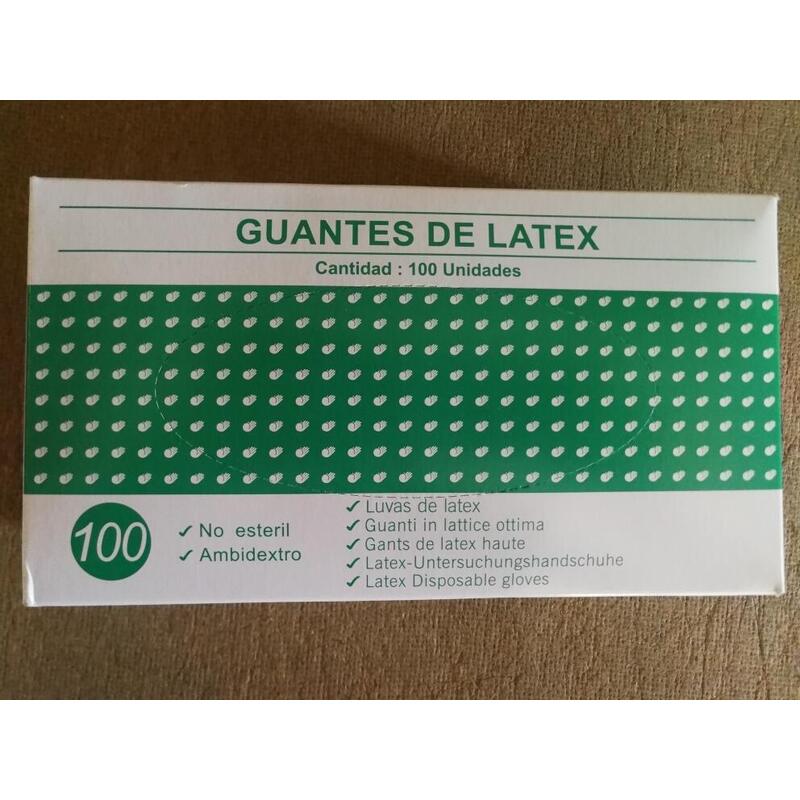 Guantes De Latex Sin Polvo P/100-L