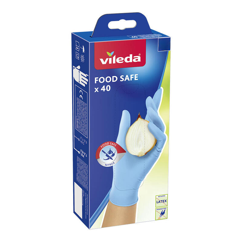Guantes Food Safe 40u S/M 171013 Vileda