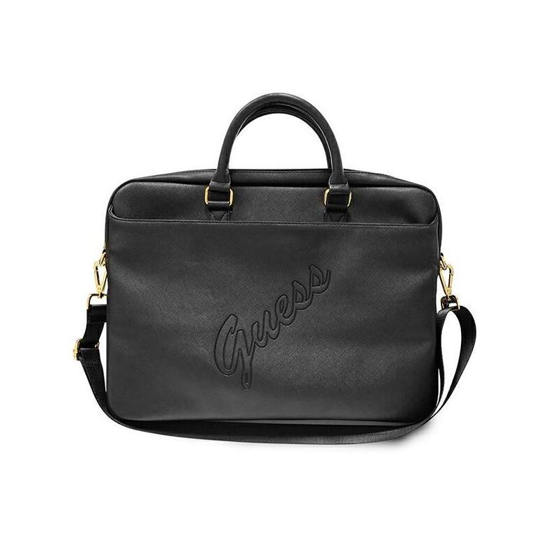 Guess Saffiano Script 15" Negro