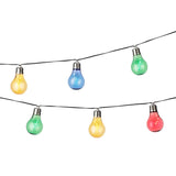 Guirnalda Bombilla Colores, Solar, 2 Funciones, 4,5 M